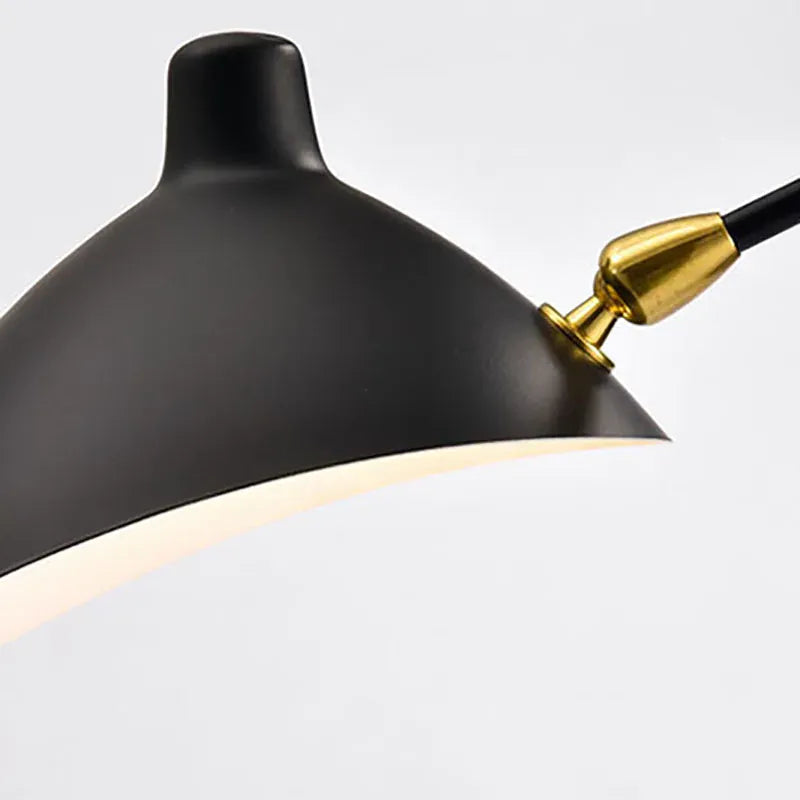 Minimalist Black Metal Floor Lamp with Rotating Shade Norenza