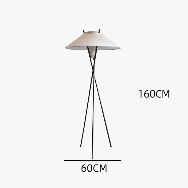 Minimalist Fabric Floor Lamp for Contemporary Interiors Norenza