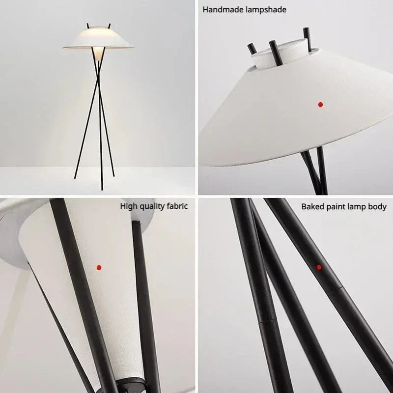 Minimalist Fabric Floor Lamp for Contemporary Interiors Norenza