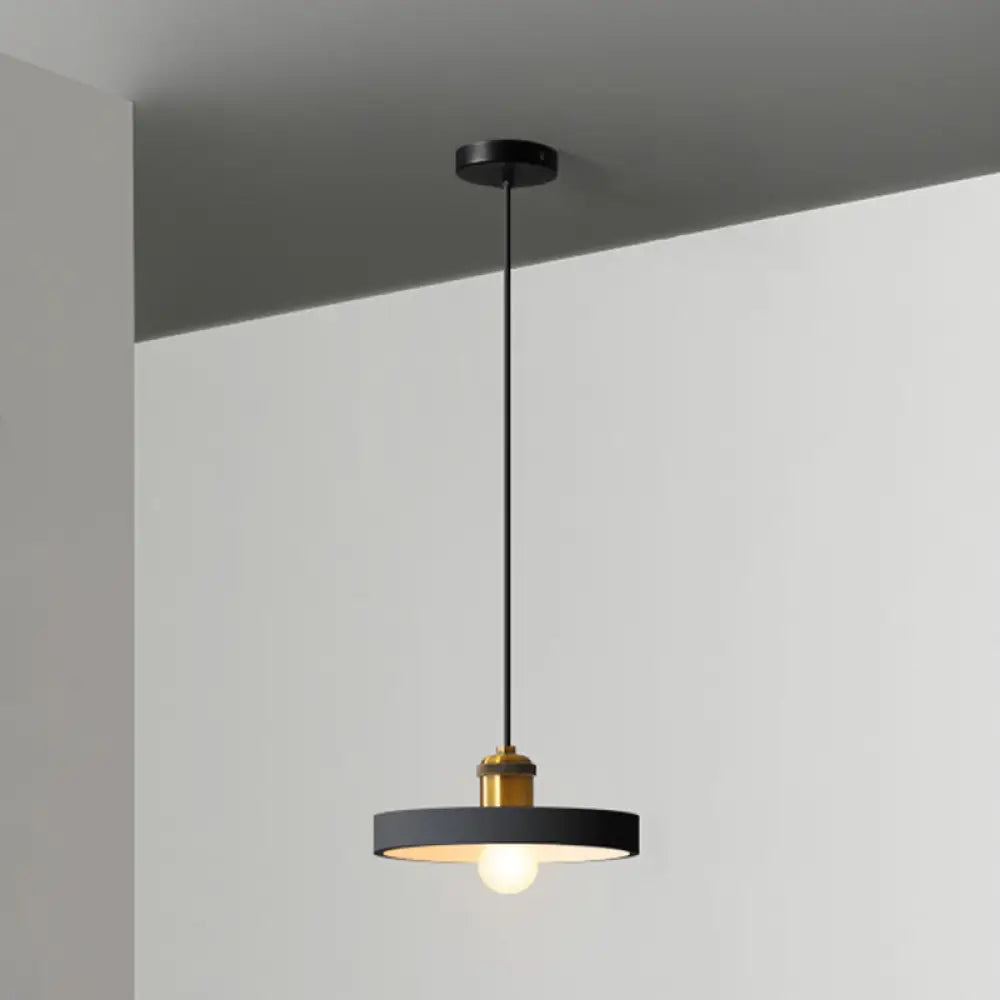 Metal LED Suspension Light with Minimalist Loft Shade