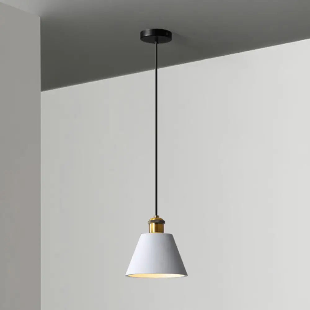 Metal LED Suspension Light with Minimalist Loft Shade