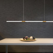 Minimalist Gold LED Chandelier Design by Nevy Norenza