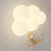 Minimalist LED Wall Appliques - Monkey, Rabbit, Cloud for Kids Norenza