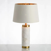 Minimalist Marble Fabric Desk Lamp for Elegant Interiors Norenza