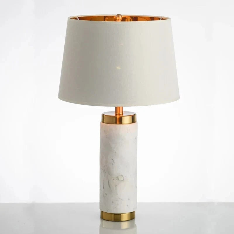 Minimalist Marble Fabric Desk Lamp for Elegant Interiors Norenza