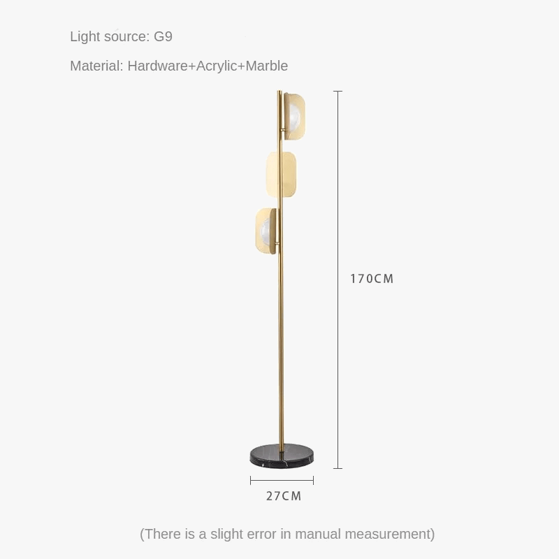 Minimalist Marble Floor Lamp for Modern Interior Decor Norenza