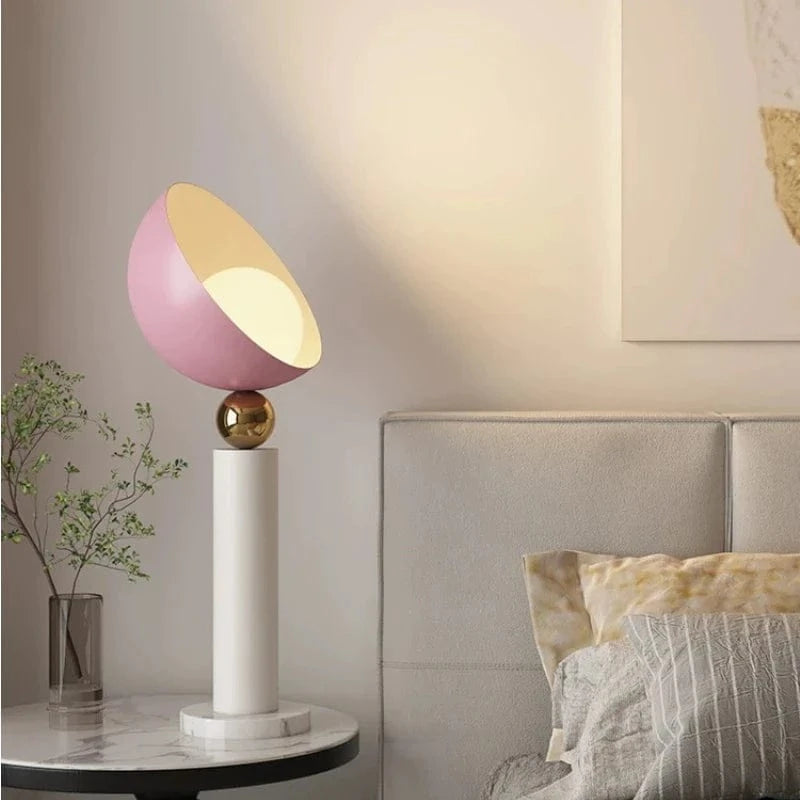 Minimalist Nightstand Lamp for a Modern and Elegant Interior Pink / Table lamp Norenza