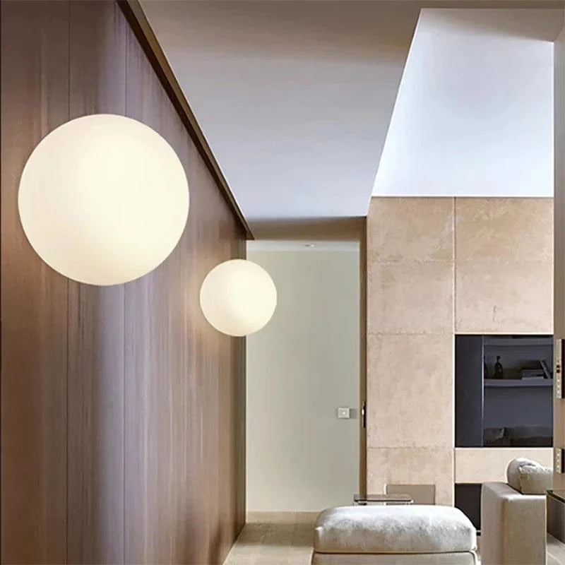 Minimalist Nordic Design Glass LED Ceiling Light Norenza