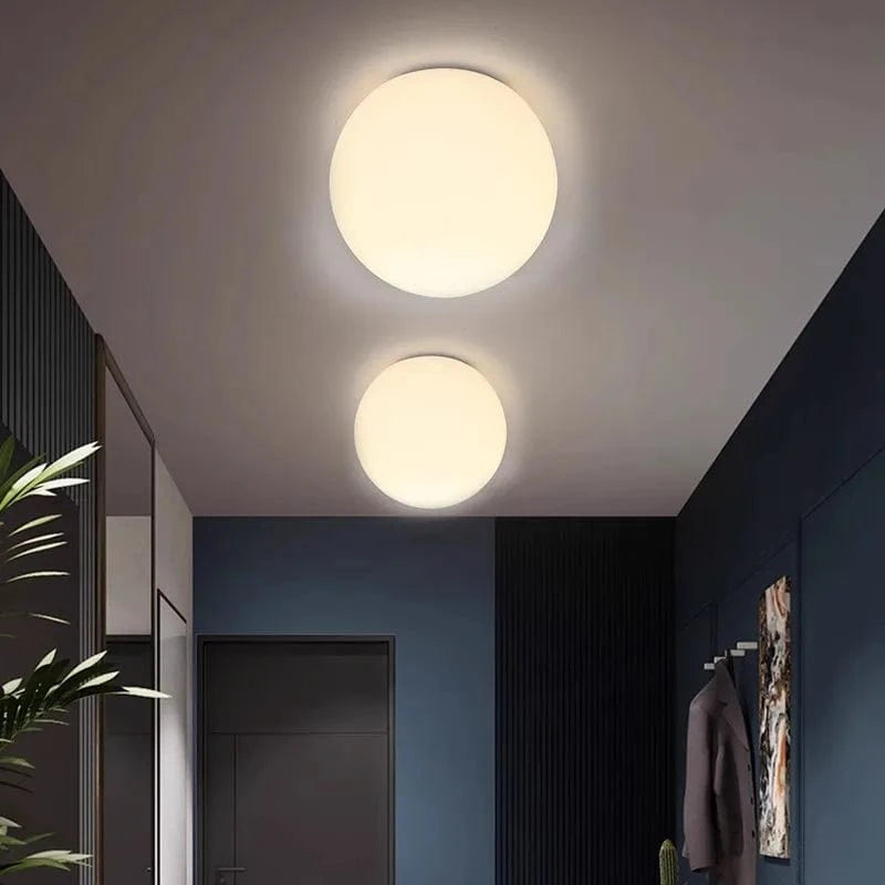 Minimalist Nordic Design Glass LED Ceiling Light Norenza