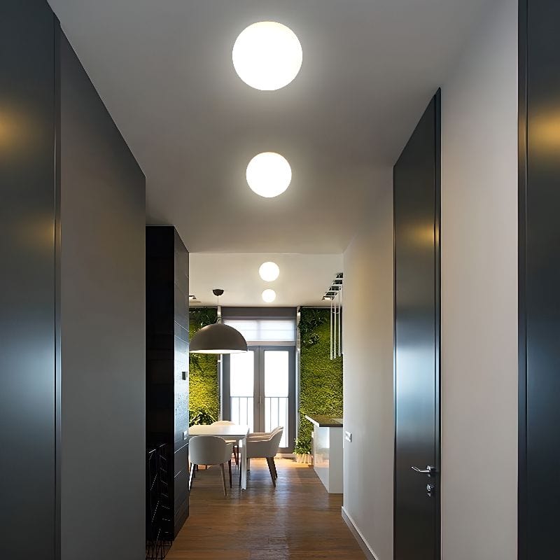 Minimalist Nordic Design Glass LED Ceiling Light Norenza