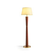 Minimalist Nordic Design Leather Floor Lamp in Iron Norenza