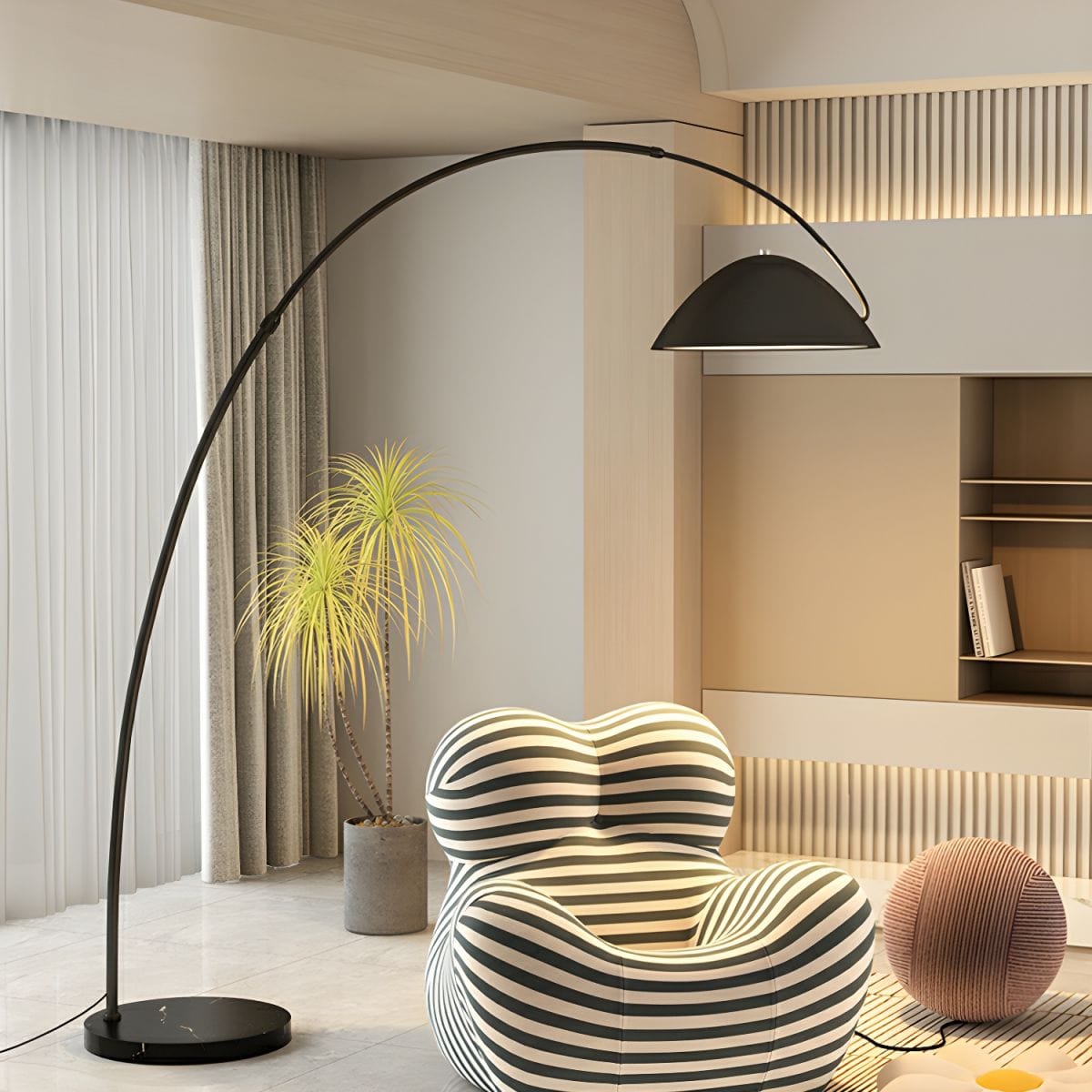 Minimalist Nordic Design LED Floor Lamp Fishing Pole Style Norenza