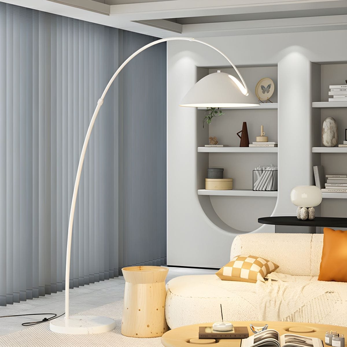 Minimalist Nordic Design LED Floor Lamp Fishing Pole Style Norenza