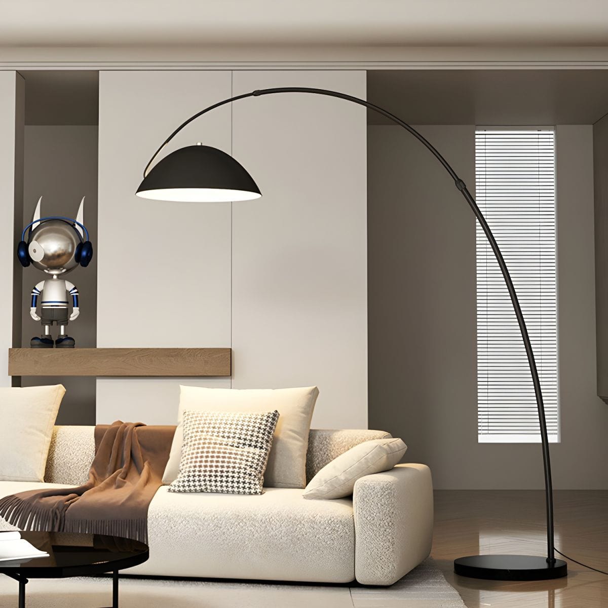 Minimalist Nordic Design LED Floor Lamp Fishing Pole Style Norenza