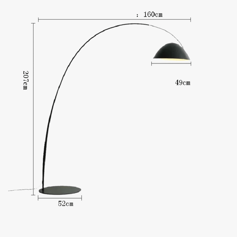 Minimalist Nordic Design LED Floor Lamp Fishing Pole Style Norenza