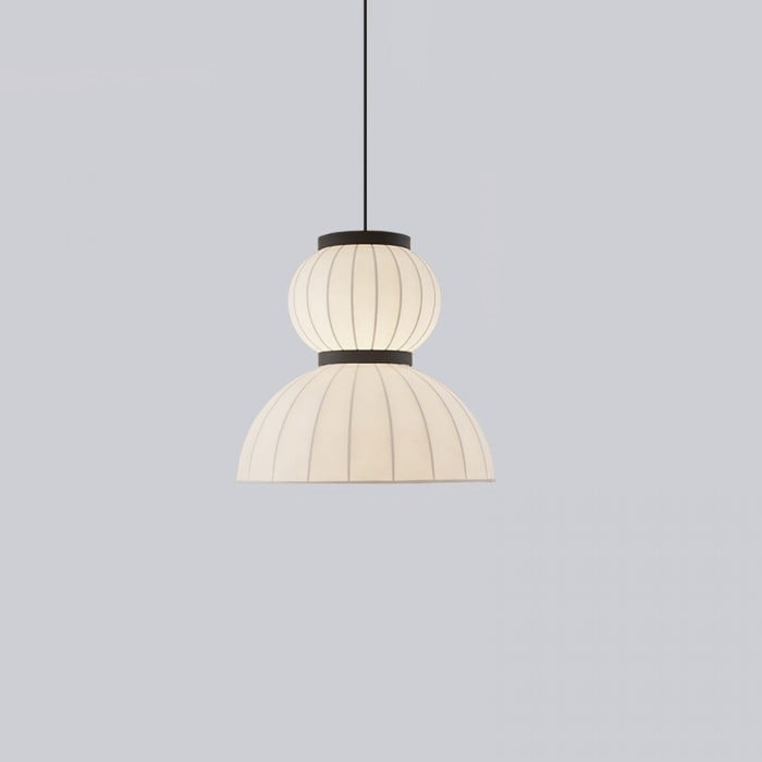 Minimalist Nordic Wabi Sabi Silk LED Pendant Light A Norenza