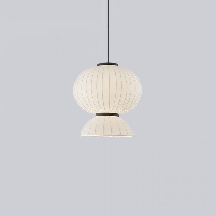 Minimalist Nordic Wabi Sabi Silk LED Pendant Light B Norenza