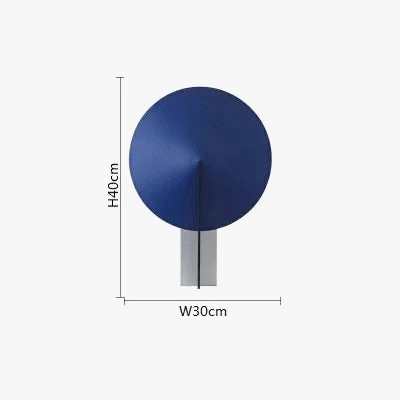 Minimalist Orb Table Lamp for Living Room, Bedroom, Study Blue Norenza