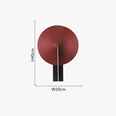 Minimalist Orb Table Lamp for Living Room, Bedroom, Study Red Norenza