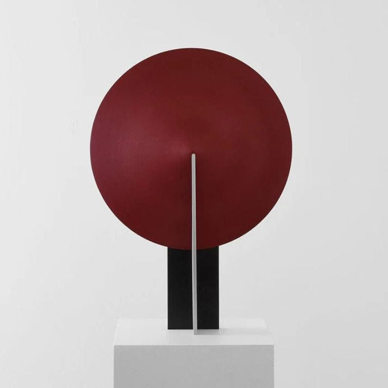 Minimalist Orb Table Lamp for Living Room, Bedroom, Study Red Norenza