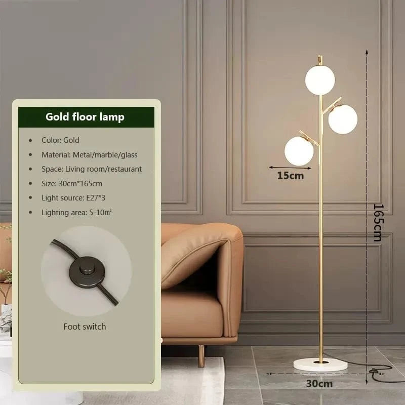 Minimalist Round LED Floor Lamps E27 Norenza