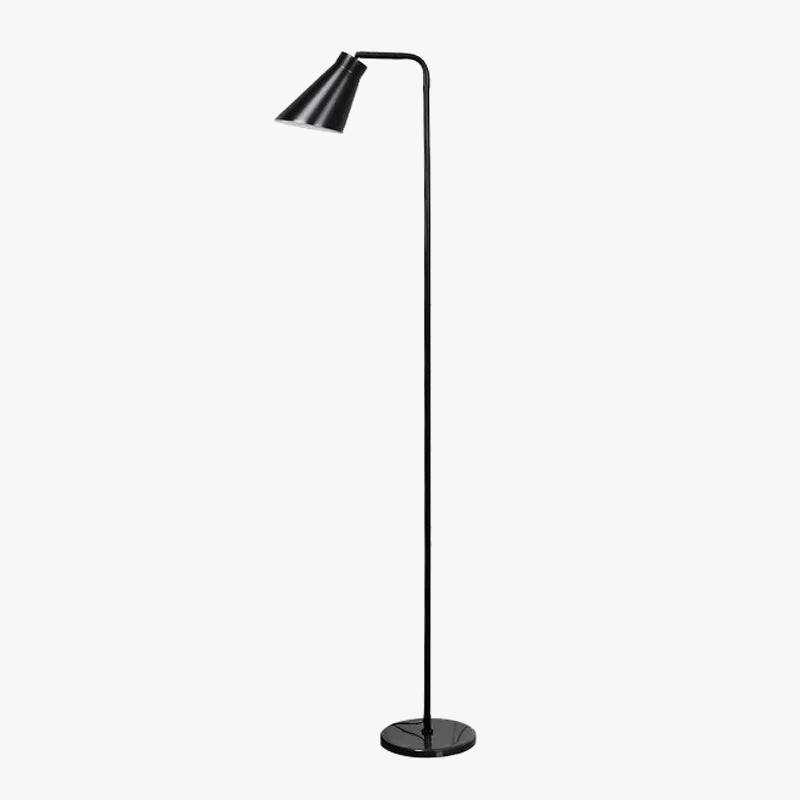 Minimalist Scandinavian LED Floor Lamp for Indoor Decor Black Norenza