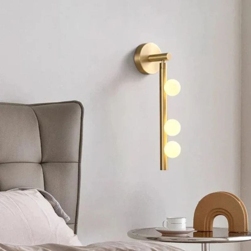 Modern 3-Globe Wall Lamp for Minimalist and Industrial Interiors Norenza