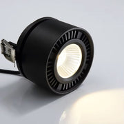 Modern 360° Adjustable Round LED Spot Light Black Norenza