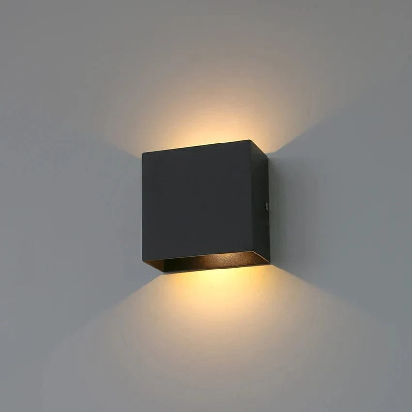 Modern 6W LED Wall Sconce - Minimalist Indoor Lighting for Living Room, Bedroom, and Hallway Black Norenza