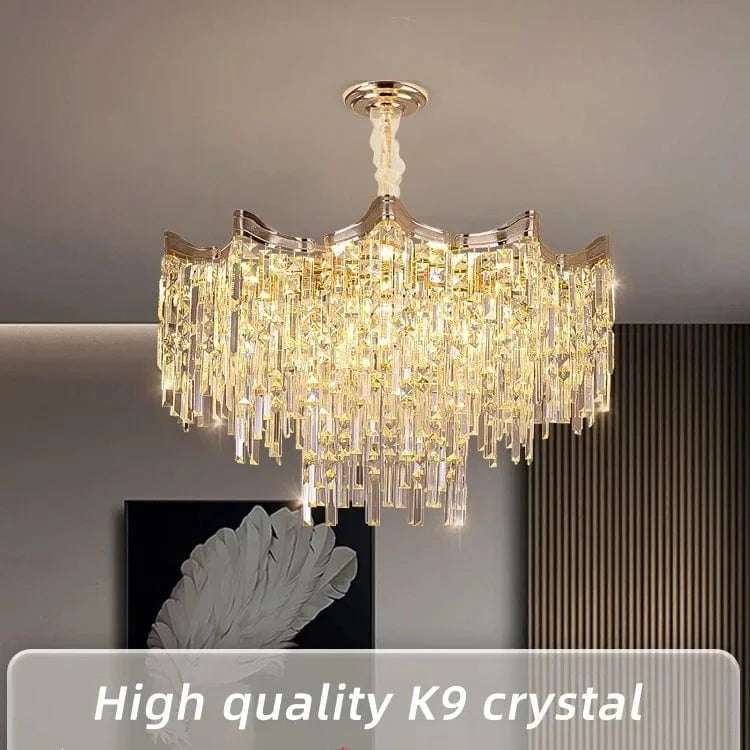 Modern 7-Tier Crystal Chandelier for Interior Decoration Norenza