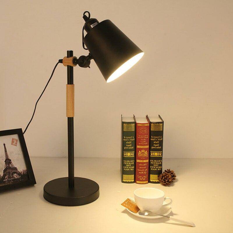 Modern Adjustable LED Desk Lamp Eye Black Norenza