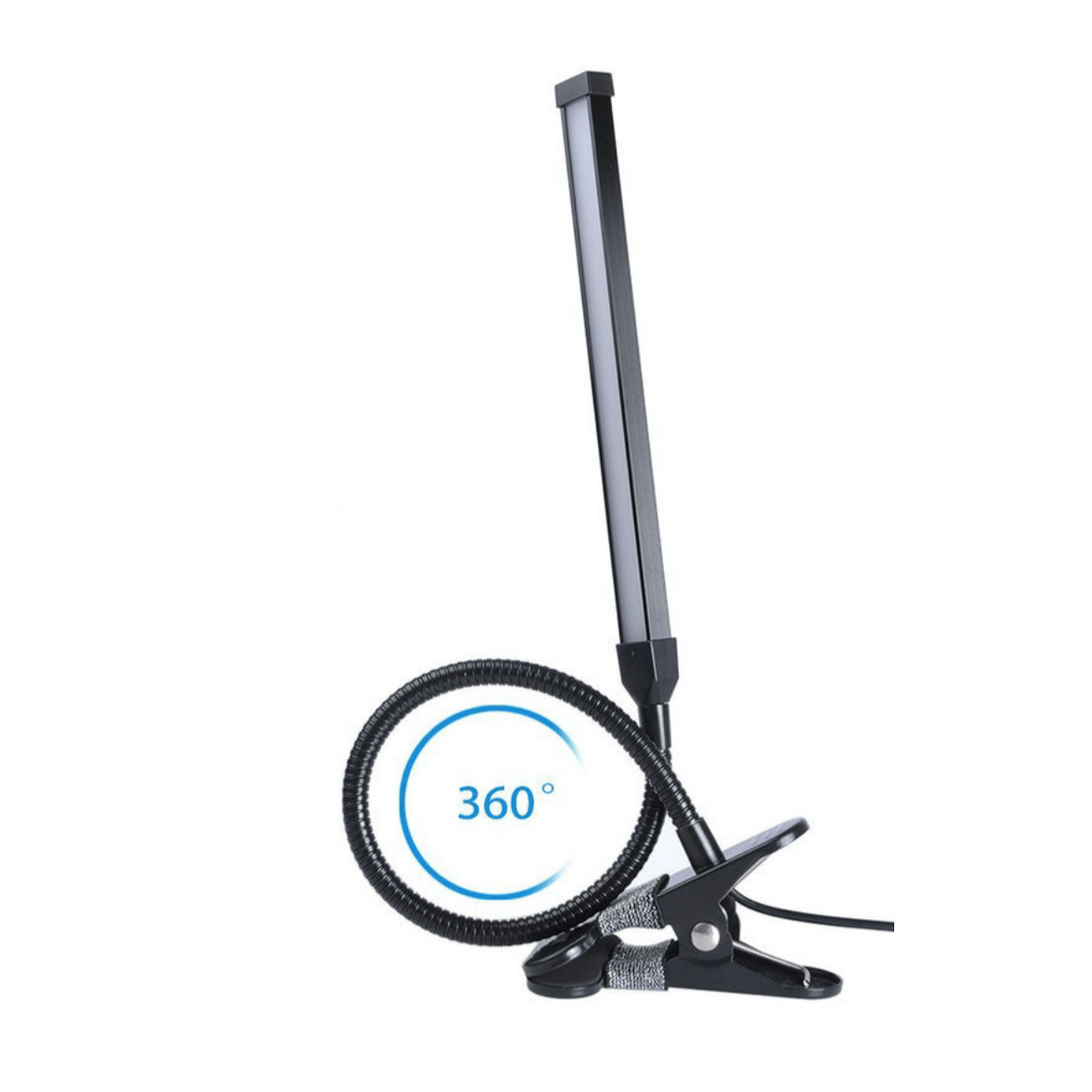 Modern Aluminum Clip-On Desk Lamp with USB Norenza