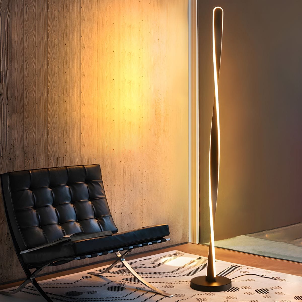 Modern Aluminum Floor Lamp with Dimmable Brightness for Home Decor Norenza