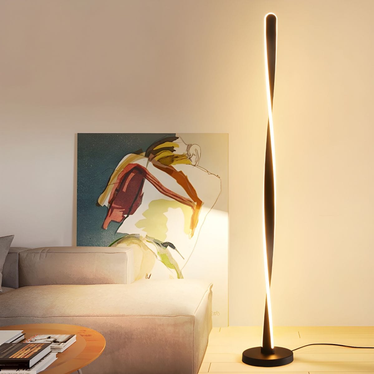 Modern Aluminum Floor Lamp with Dimmable Brightness for Home Decor Norenza