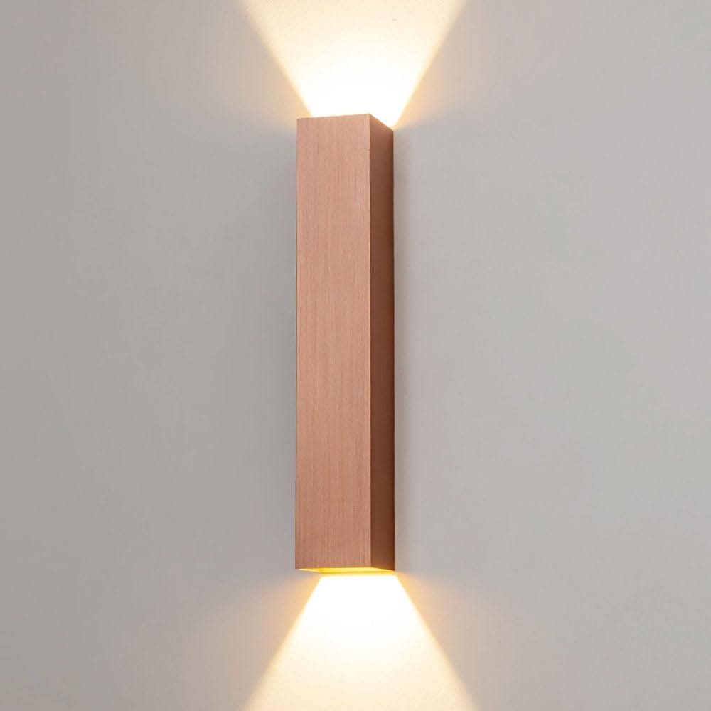 Modern Aluminum LED Wall Sconce for Home Decor - Bedroom, Living Room, Hallway Lighting Pink Norenza