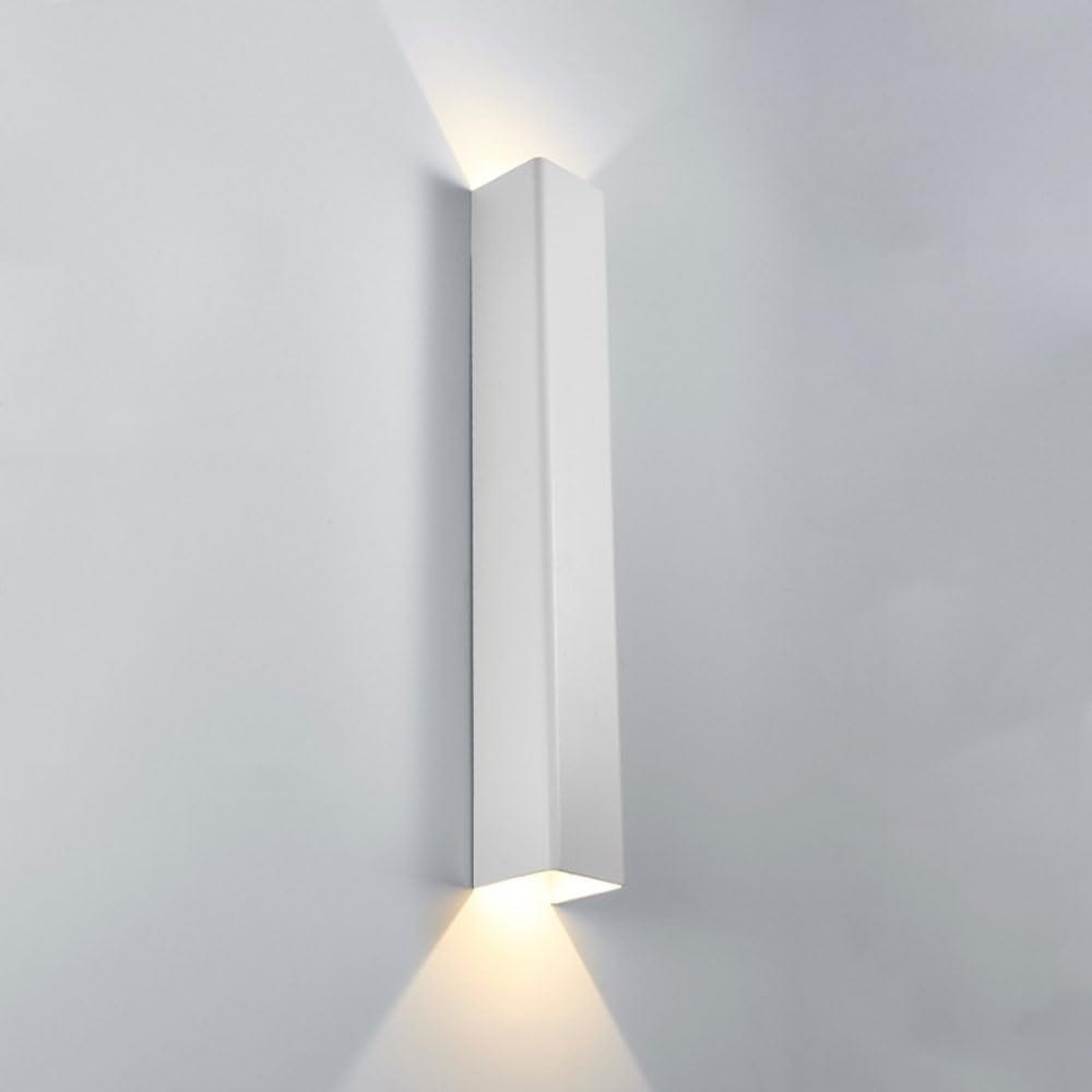 Modern Aluminum LED Wall Sconce for Home Decor - Bedroom, Living Room, Hallway Lighting White Norenza