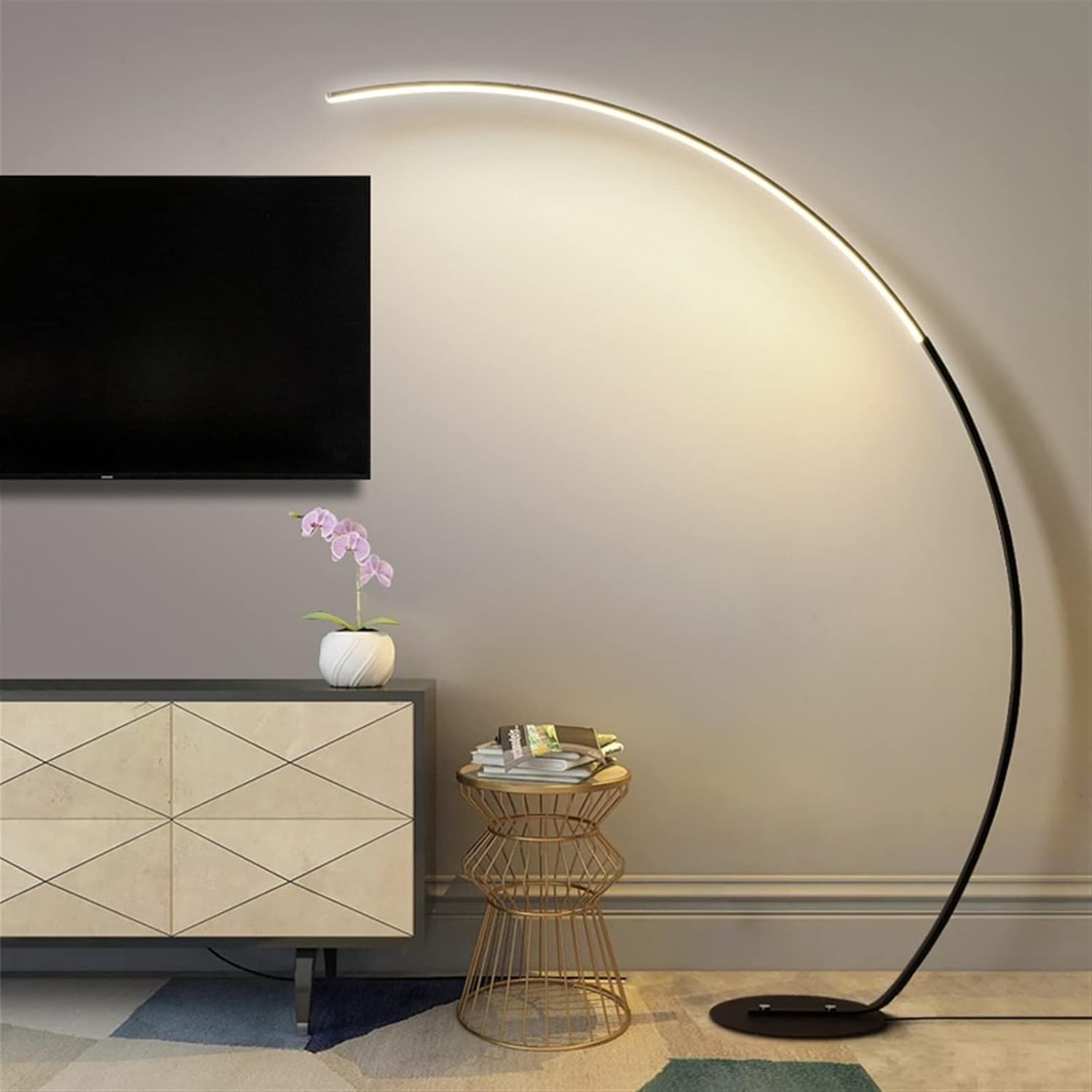 Modern Arc-Shaped LED Floor Lamp Norenza