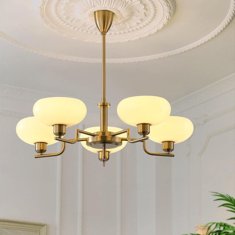 Modern Art Deco Glass Pendant Light in Bauhaus Design Norenza