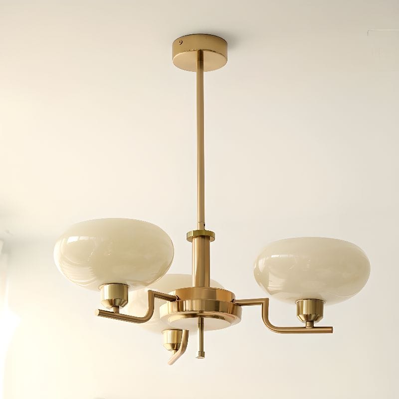 Modern Art Deco Glass Pendant Light in Bauhaus Design Norenza