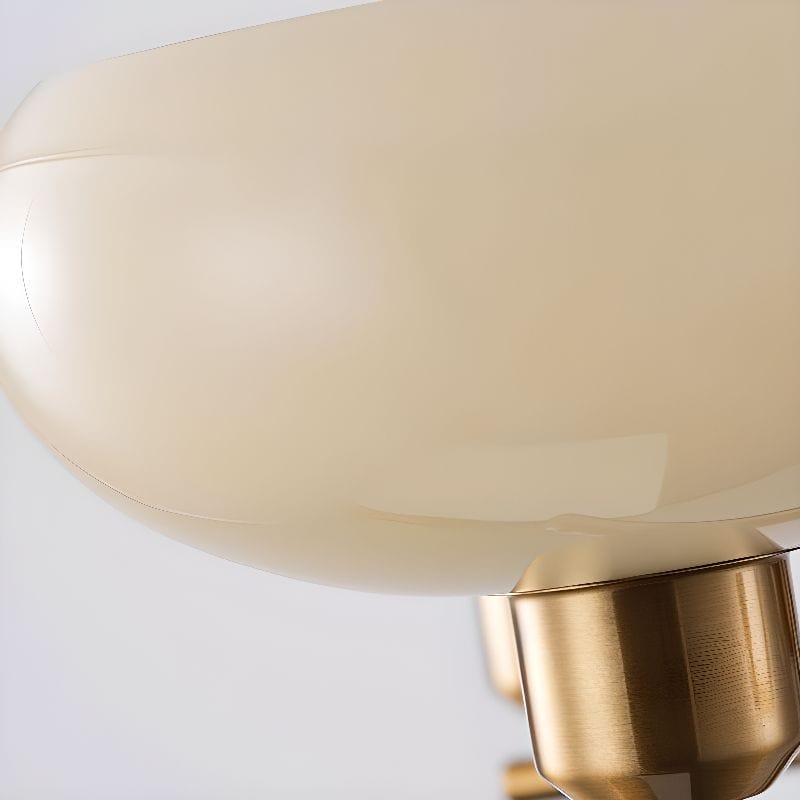 Modern Art Deco Glass Pendant Light in Bauhaus Design Norenza