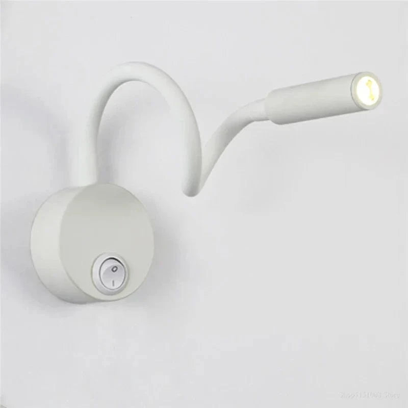 Modern Bedside Lamp for Nighttime Reading and Work White Norenza