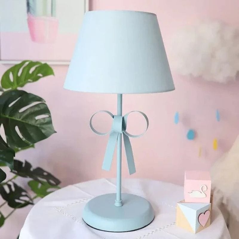 Modern Bow Tie Desk Lamp for Decorative Bedroom Blue Norenza