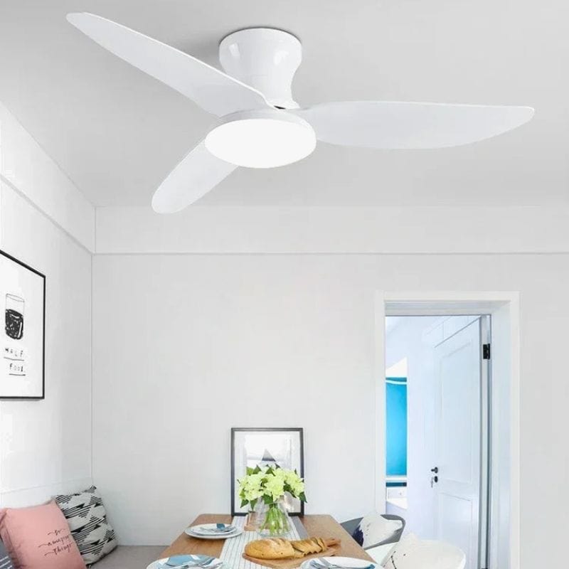 Modern Ceiling Fan Light with Remote Control – Adjustable Nordic Design White Norenza