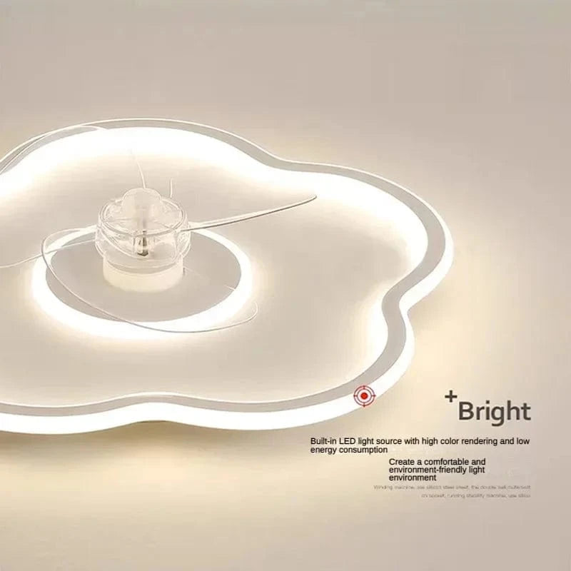 Modern Ceiling Fan with Integrated LED Light Norenza