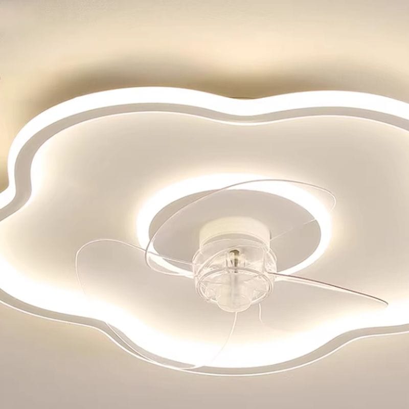 Modern Ceiling Fan with Integrated LED Light Norenza