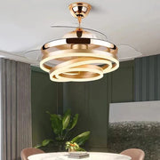 Modern Ceiling Fan with LED Lights and Rechargeable Remote Norenza