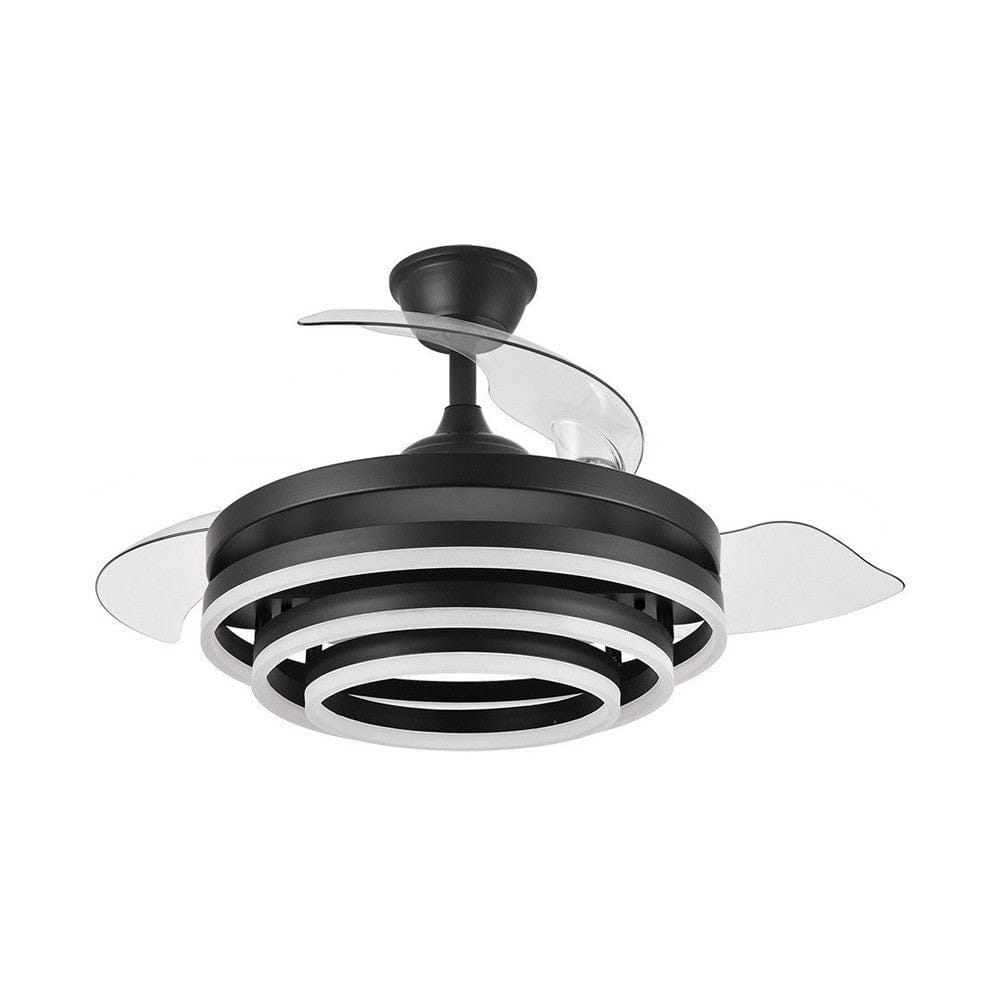 Modern Ceiling Fan with LED Lights and Rechargeable Remote Norenza