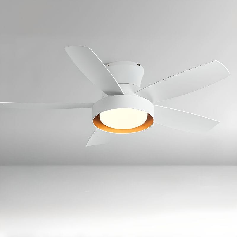 Modern Ceiling Fan with Light for Summer White / 52" Norenza