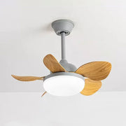 Modern Ceiling Fan with Remote Control for Home Natural Wood Norenza