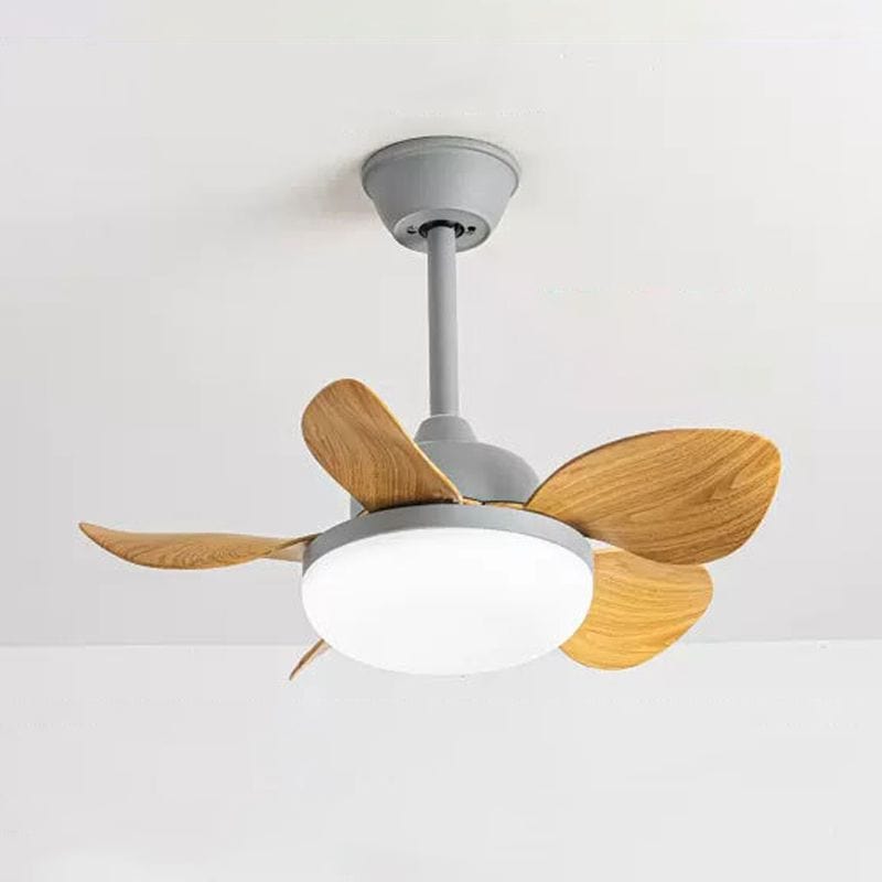 Modern Ceiling Fan with Remote Control for Home Natural Wood Norenza